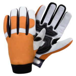 Gants de sécurité de haute qualité taille XL, robustes, en cuir de chèvre renforcé, avec insert TPR et revêtement en latex, pour travaux mécaniques - Product Image 4