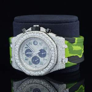 Montre Moissanite Personnalisée de Haute Qualité, Sertie de Diamants VVS, Style Hip Hop, Cadeau pour Homme - Product Image 6