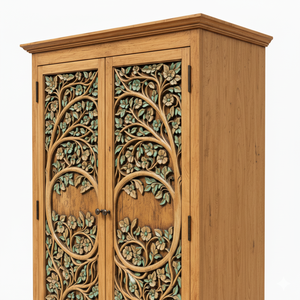 Excellent Quality Wooden <b>Storage</b> Cabinet With Durable Solid Wood Build And Multi Purpose <b>Storage</b> Space Available For Sale - Product Image 4