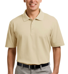 Polo en tricot rayé personnalisé pour homme, 100% coton, manches courtes, anti-plis, haut décontracté élégant, directement de l'usine, export BD, OEM - Product Image 4