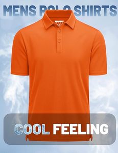 Polo de Golf Personalizado con Logotipo, de Poliéster y Elastano de Secado Rápido, Bordado al por Mayor, de Alta Calidad, Estilo Clásico para Hombre, con Cierre de Botones, Tallas Grandes - Product Image 5