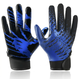 Guantes de Fútbol Americano Personalizados OEM de Alta Calidad con Excelente Agarre en la Palma para Entrenamiento y Partidos - Product Image 1