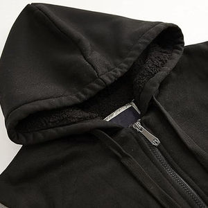 เสื้อฮู้ดระบายอากาศได้ดี คุณภาพสูง ขายดี คุณภาพเยี่ยม เสื้อฮู้ดผู้ชายสำหรับฤดูหนาว อุ่นสบาย ผ้าฝ้ายฟลีซ ซิปยาว - Product Image 2