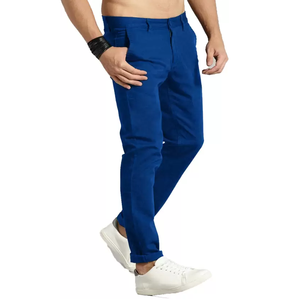 Eco -Friendly Daily usage High Wait Solid Color Men's Stylish Casual Chino Pants Stylish Fashionable Solid Chino Pants For Men - Product Image 5