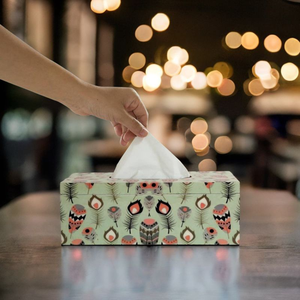 High Quality Printed Wooden Tissue Box Holder For Home Office & <b>Car</b> Use Latest Napkin Box Dispenser For <b>Table</b> Top Accessories - Product Image 2