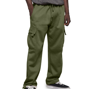 Pantalons cargo streetwear pour hommes sur mesure, coupe ample, pantalons utilitaires multi-poches, fabrication de vêtements en gros OEM ODM - Product Image 4