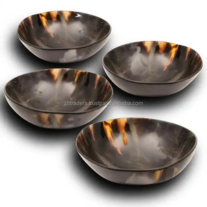 Cuenco de Cuerno Hecho a Mano Ecológico, Tonos Naturales, Tamaño de 10 Pulgadas, Grado Alimenticio, Estilo Moderno y Antiguo para Decoración de Mesa, Ramadán - Product Image 5