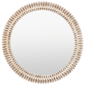 Miroir mural décoratif en bois fait main, design élégant blanc texturé, décoration moderne pour la maison, salon, chambre, entrée - Product Image 2