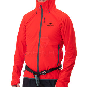 Veste softshell d'hiver pour homme, respirante, coupe-vent, écologique, pour usage extérieur, col à capuche, grande taille, logo sur le devant - Product Image 2
