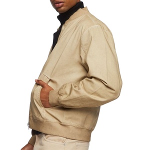 2024 automne hiver école collège varsité veste de haute qualité hommes Vintage coton fermeture éclair Bomber vol veste veste pour hommes - Product Image 4
