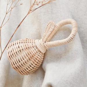 Sonajero de Pera de Ratán Natural, Juguetes para Bebés y Niños para Colgar en el Gimnasio del Bebé - Product Image 1