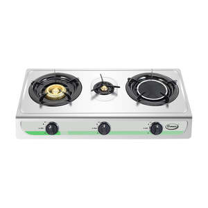 Gmax GL-303RI Portable Triple Burner Cast Iron & Infrared Gas <b>Stove</b> Electric Power Source for Hotel & Car Use LPG Gas Type - Product Image 5