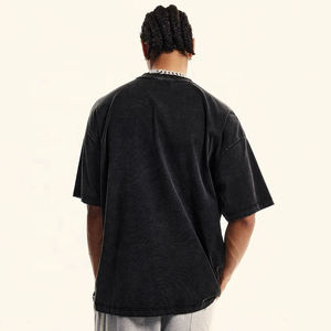 T-shirt Homme Oversize Personnalisé à Motif Manches Courtes Col Rond Décontracté en Jersey de Coton Uni Longueur Standard Style Vintage - Product Image 3