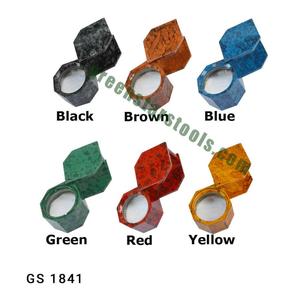 Loupe Triplet 10X Hexagonale en Métal pour l'Inspection des Diamants et Pierres Précieuses, Outil de Réparation de Montres et pour Orfèvres |   GS1841 - Product Image 1