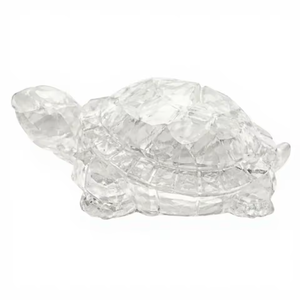 Figura de Tortuga de Cristal Tallada en Forma de Animal, Decoración para el Hogar, Adorno Coleccionable - Product Image 2