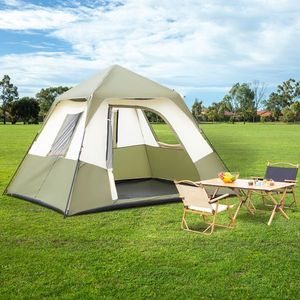 6-Person Rainfly and Windproof Carry Bag Tent 60-Second Setup for Family Camping and Hiking - Product Image 1