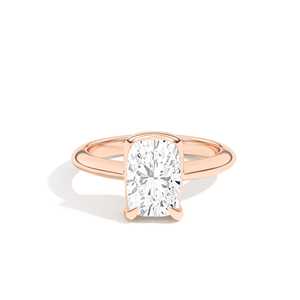 Radiant Cut Lab Grown Diamond Engagement <b>Ring</b> 14K Gold 2Ctw Bezel Set 2.1mm <b>Thin</b> Solitaire Modern Bridal Wedding Bands Wholesale - Product Image 5