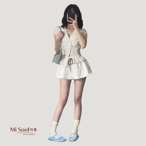 Ensemble jupe décontractée kaki pour femme, grande taille, coupe trapèze, taille haute, respirant, écologique, séchage rapide, été, OEM ODM - Product Image 5