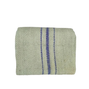 100% Naturel Écologique Jute Géotextile Tissu De Qualité Alimentaire 42 "X26.50" 927g 3 Rayures Bleues 6X8 Exportateur Fabricant JF - Product Image 1