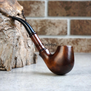 Pipa de Tabaco de Madera Natural Ecológica Tallada a Mano, Regalo para Coleccionistas de Tradebyd - Product Image 1