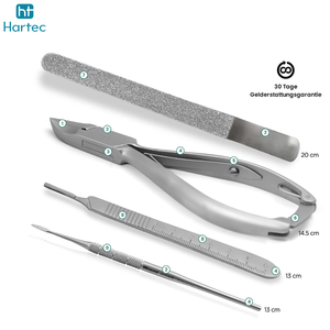 Juego de Pedicura de Acero Inoxidable 2026 con Estuche, Buen Proveedor, Duradero, Ligero, Antideslizante, Instrumentos de Podología - Product Image 2