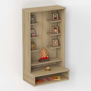 หิ้งไม้ขนาดเล็กแบบดั้งเดิม Shubh สำหรับติดผนังบ้าน - Product Image 2