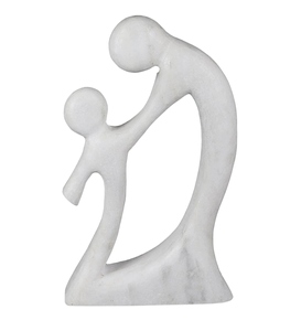 Escultura abstracta de padre e hijo, figurita de unión familiar, estatua minimalista moderna, decoración contemporánea para el hogar - Product Image 4
