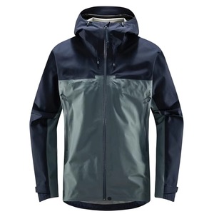 Men's Hooded Color Blocking Windbreaker Jacket Waterproof Polyester/Nylon Autumn Outdoor Wear Zipper Closure Sporty Regular Fit - Product Image 2