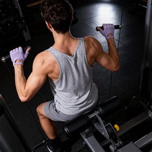 Gants d'entraînement avec bandes de maintien pour les poignets, demi-doigts, fermeture à lacets, légers, pour hommes et femmes, pour la musculation, le cyclisme, la gym, le fitness, le cross-training - Product Image 6