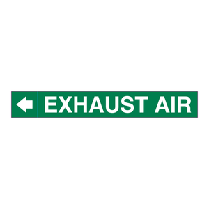 สติกเกอร์ติดท่อระบายอากาศ Brady Exhaust Air Plenum Duct - ฉลากกาว PVC ทนทานสำหรับท่อ HVAC และท่ออุตสาหกรรม - Product Image 1