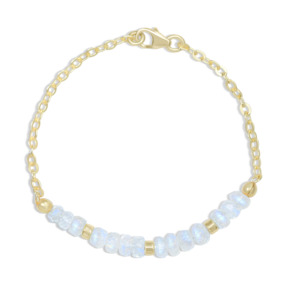 <b>Beaded</b> minimalist chain <b>bracelet</b> minimalist bead chain <b>bracelet</b> simple <b>beaded</b> chain <b>bracelet</b> delicate bead chain <b>bracelet</b> dainty - Product Image 3