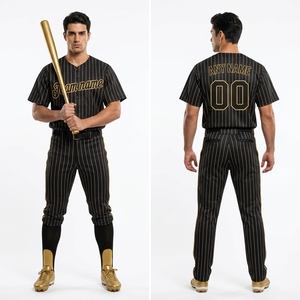 Camiseta de Béisbol Personalizada al por Mayor de Alta Calidad para Hombre, Tejido Transpirable para Uniformes de Equipo, Pedido al por Mayor - Product Image 2