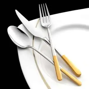 Ensemble de couverts en métal robuste avec poignée ergonomique, vaisselle de cuisine durable pour dîner en famille, restauration et service de restaurant - Product Image 2