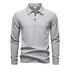 Camiseta Polo de Manga Larga para Hombre, 100% Algodón, 230 g/m², de Alta Calidad, Clásica - Product Image 4
