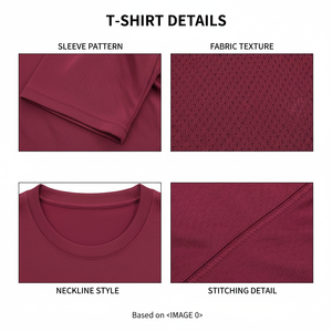 T-shirt décontracté à col rond en coton respirant, style streetwear, qualité supérieure, mode masculine, manches courtes, couleur unie, coupe ajustée - Product Image 3