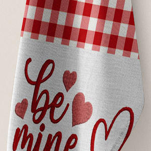 Serviettes de cuisine en tissu de coton à carreaux en gros, 100% coton biologique, design imprimé et brodé - Product Image 3
