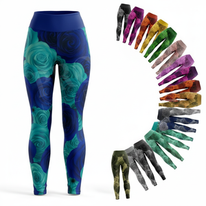 Apparel Yoga Customized Print Premium Quality <b>Leggings</b> <b>Seamless</b> Push Up Fitness Breathable Gym Running for Training Wear Pants - Product Image 1