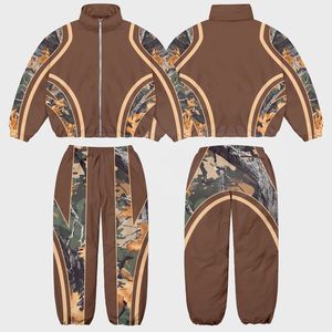 Men's <b>Camouflage</b> <b>Tracksuit</b> Set Full Sleeve Zipper Closure Sporty Style Autumn Wear Breathable Polyester Material Regular Fit - Product Image 6