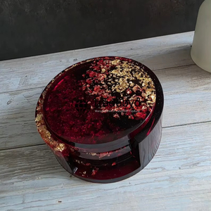 Posavasos Modernos de Resina, Calidad Premium, Lujosos, Cuadrados, Hechos a Mano, Accesorios para Bebidas, Tradebyd - Product Image 3