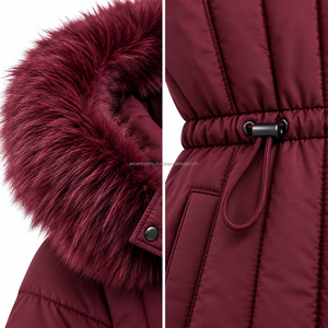Women's Belted Long Puffer Coat Lightweight Quilted <b>Winter</b> <b>Jacket</b> Warm Insulated Parka Outdoor OEM ODM Wholesale Supplier - Product Image 3