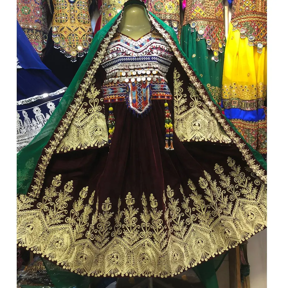2022 платья кучи Айд афгани распродажа афганских винтажных кучи паштун племенное Цыганское Платье длинное платье Кучи Афган стиль