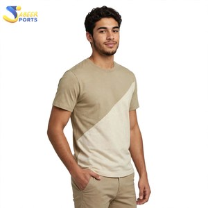 Camisetas Casuales de Moda para Hombre, Hechas a Medida, Transpirables, 100% Algodón Tejido, de Alta Calidad, a Precio Económico, de Color Sólido - Product Image 2