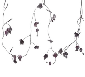 Guirnalda de Hojas y Flores Verde Amarillo, Decoración Festiva de Lujo para Navidad, Adornos Multicolores de Lámina de Hierro Colgantes Modernos - Product Image 5