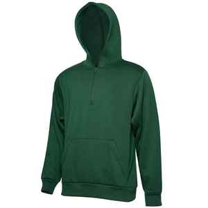Men's Knitted Solid Green Hoodie Plain Dyed Casual Wear High Quality Outerwear - Product Image 3