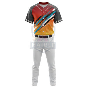 ชุดเบสบอลดีไซน์ใหม่ คุณภาพสูง แห้งเร็ว ระบายอากาศได้ดี พร้อมบริการสกรีนโลโก้และสีตามสั่ง แบบซับลิเมชั่น/สกรีนพิมพ์ รับผลิตแบบ OEM - Product Image 4