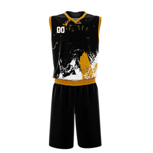 Vêtements de basket-ball imprimés en polyester 100% en gros, nouvelles arrivées, respirants, antibactériens, séchage rapide pour adultes - Product Image 2