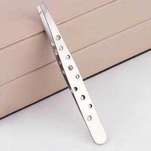 Stainless Steel High Quality Customizable Eyelash Tweezers Precision Smooth Tip Professional Makeup <b>Tool</b> - Product Image 2