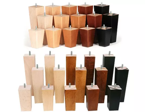 High Quality Solid Wood Furniture <b>Legs</b> Heavy Duty Base for Sofa Cabinet <b>Bed</b> Replacement Modern Style Wooden <b>Support</b> <b>Legs</b> - Product Image 6