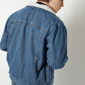 OEM Mens Denim Jean Jacket Casual Outwear Fall Jacket Denim Button up Coat Oversize Denim Jacket for Men acidwash fashion casual - Product Image 4