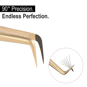 Pink 90 Degree Lash Tweezers 90 Degree Boot Tip Stainless Steel Eyelash Extension Tweezers Lash Applicator Beauty <b>Tools</b> - Product Image 3
